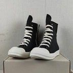 YETTIES Unisex High - Top Canvas Sneakers - Thick Sole Zip - Up Summer Shoes | StepbyStepNow - StepByStepNow